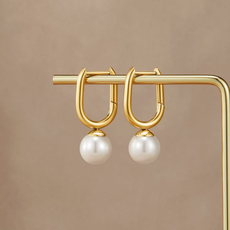 Cora Pearl Hoop Earrings