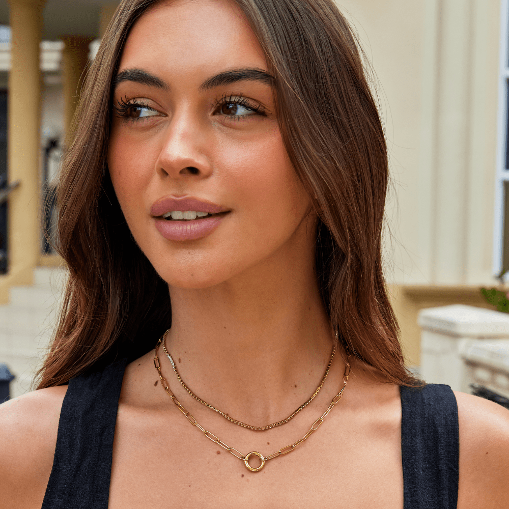 Cordelia Gold Crystal Necklace
